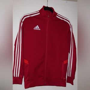 👑ADIDAS Boys Large Climalite Red Jacket👑
